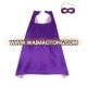 Custom logo printed double layer stain wholesale superhero cape with mask