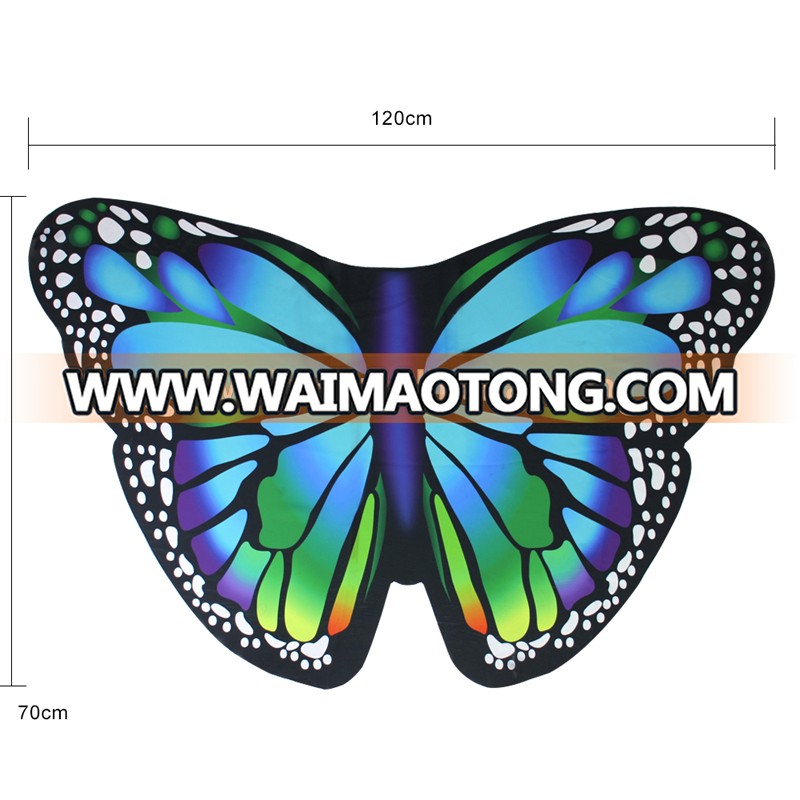 New Satin Fairy Butterfly Wing Cape Costume for Kids