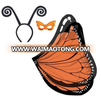 New Cute Kids Halloween cosplay Butterfly Wing cape and mask