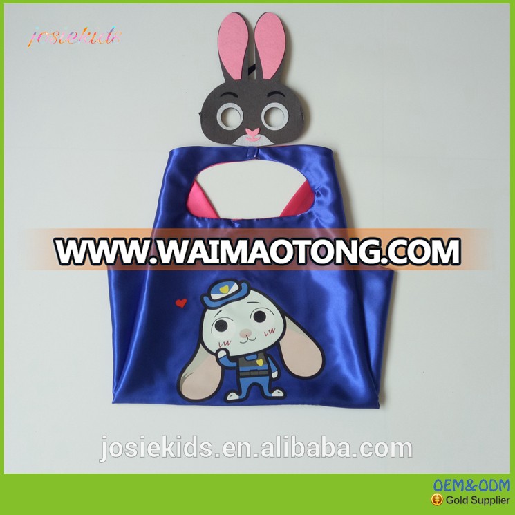 2017 New arrival wholesale baby Customized animals cape and mask